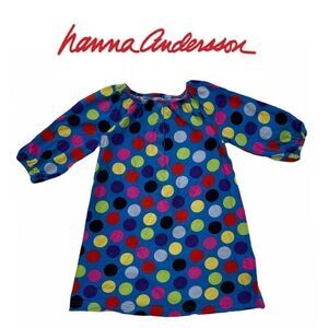Hanna Andersson Polka Dot Tunic Dress Size 120 6/7